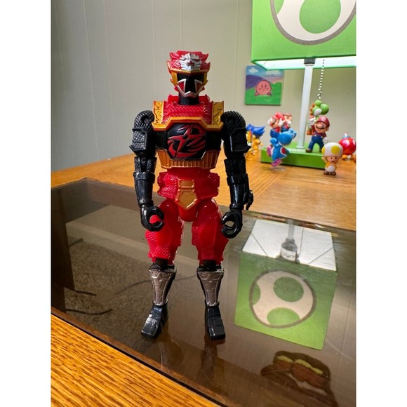 Power Rangers Ninja Steel Red Fire Lion Ranger 5" Bandai Action Figure - Picture 1 of 3
